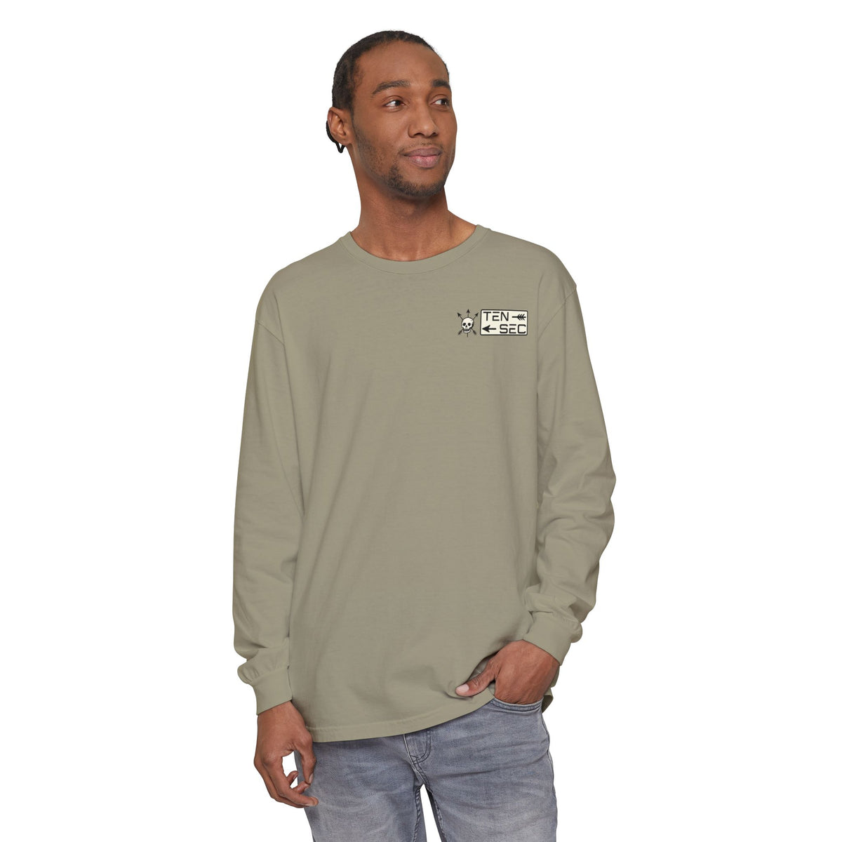Broken Arrow Skull Long Sleeve T-Shirt
